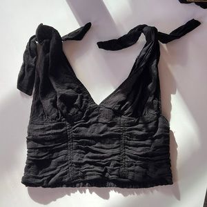 Black free people top with adjustable straps